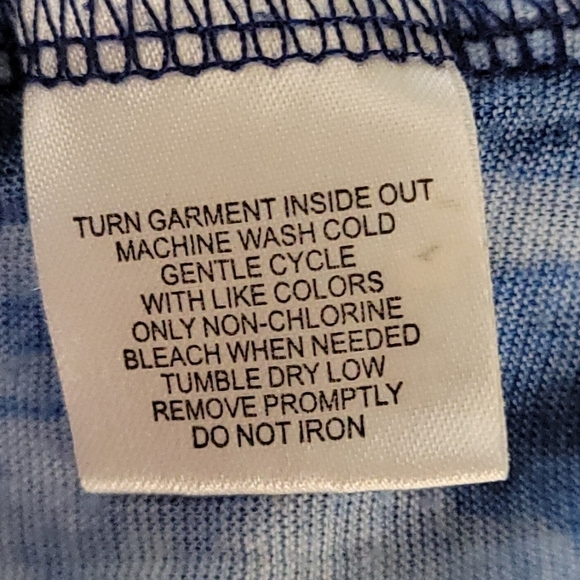 French Laundry Womens Multi Blue Tie Dye Top Size 2X - Picture 8 of 11